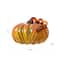 Glitzhome® Large Glass Pumpkin, Multicolor Stripes